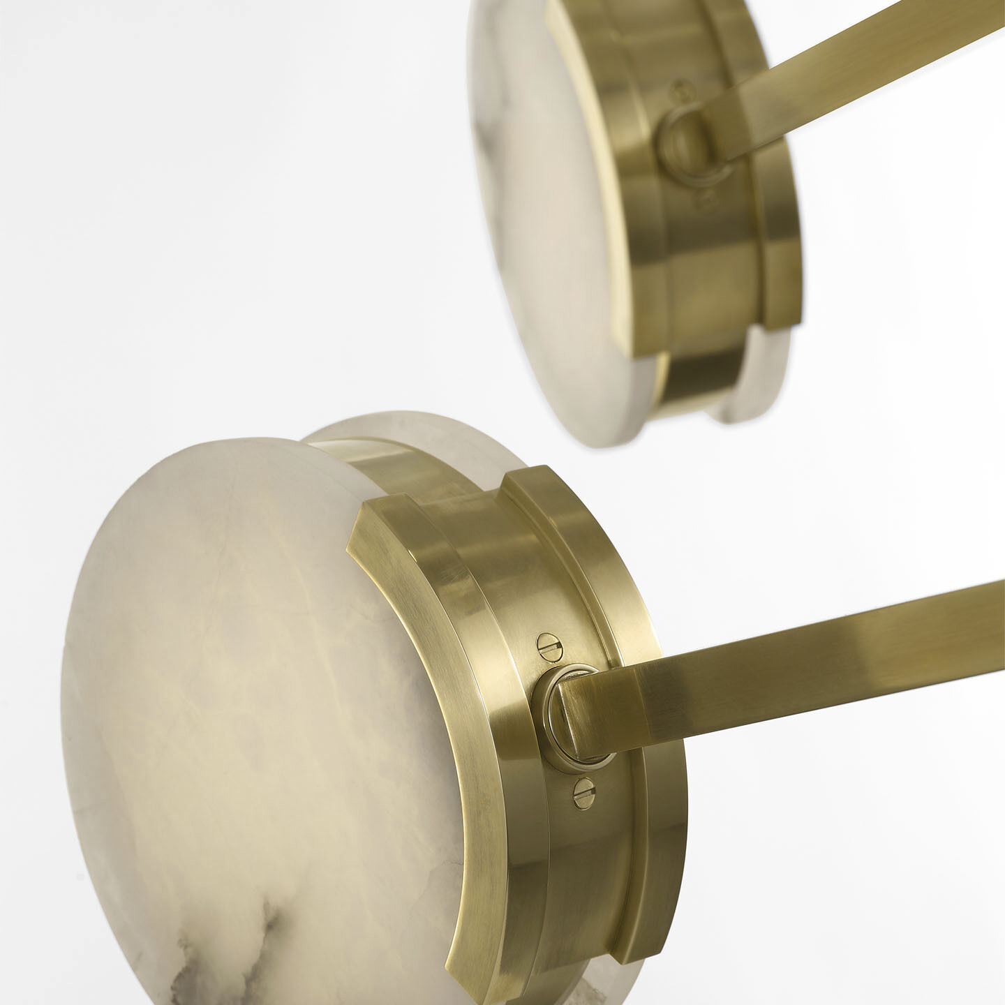 Kelly Wearstler Melange LED 72 inch Antique-Burnished Brass Multi-Positional Chandelier Ceiling Light