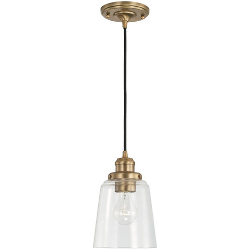 Fallon 1 Light 6 inch Aged Brass Pendant Ceiling Light