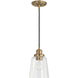 Fallon 1 Light 6 inch Aged Brass Pendant Ceiling Light