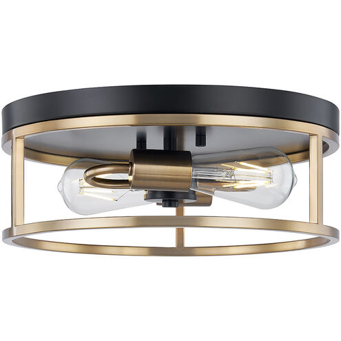 Knox LED 13 inch Matte Black Flush Mount Ceiling Light