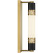 Farrell LED 4.5 inch Warm Brass Wall Sconce Wall Light