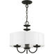 Brookdale 3 Light 16 inch Black Pendant Chandelier Ceiling Light