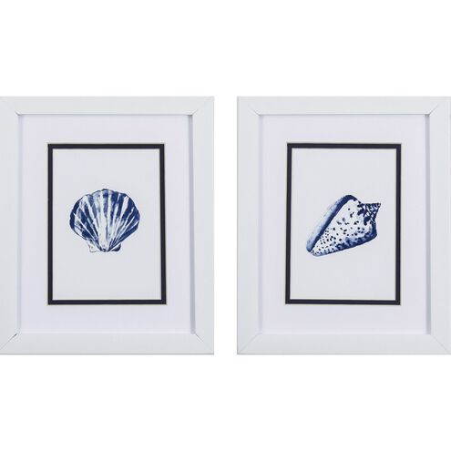 Waterside Collection Blue Framed Art