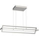 Mondrian Linear Pendant Ceiling Light in Brushed Nickel