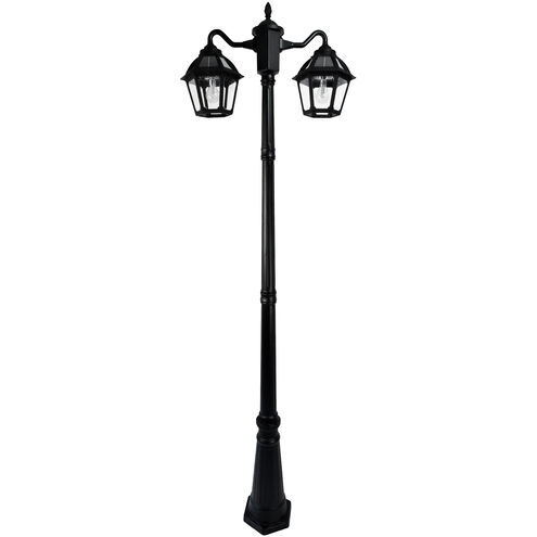 Polaris 2 Light 91.88 inch Black Post Light, Solar