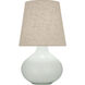 June 30.75 inch 150.00 watt Matte Celadon Table Lamp Portable Light in Buff Linen