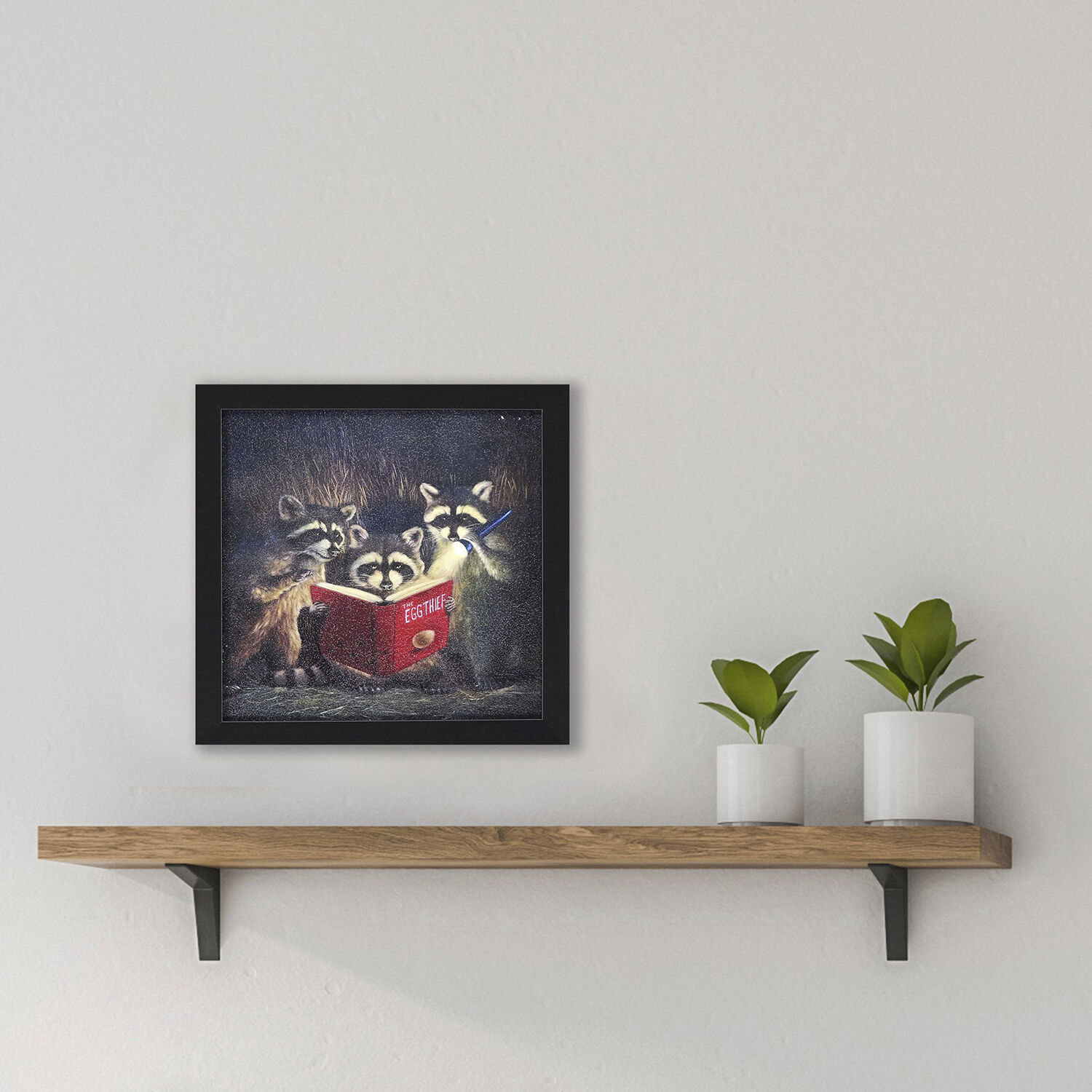 Animals 11 X 11 inch Non-Glass Framed Art, Propac