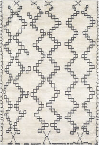 Beni Ourain 144 X 106 inch Ivory Rug in 9 X 12, Rectangle