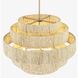 Caviana 6 Light 31 inch Signature Brass Pendant Ceiling Light