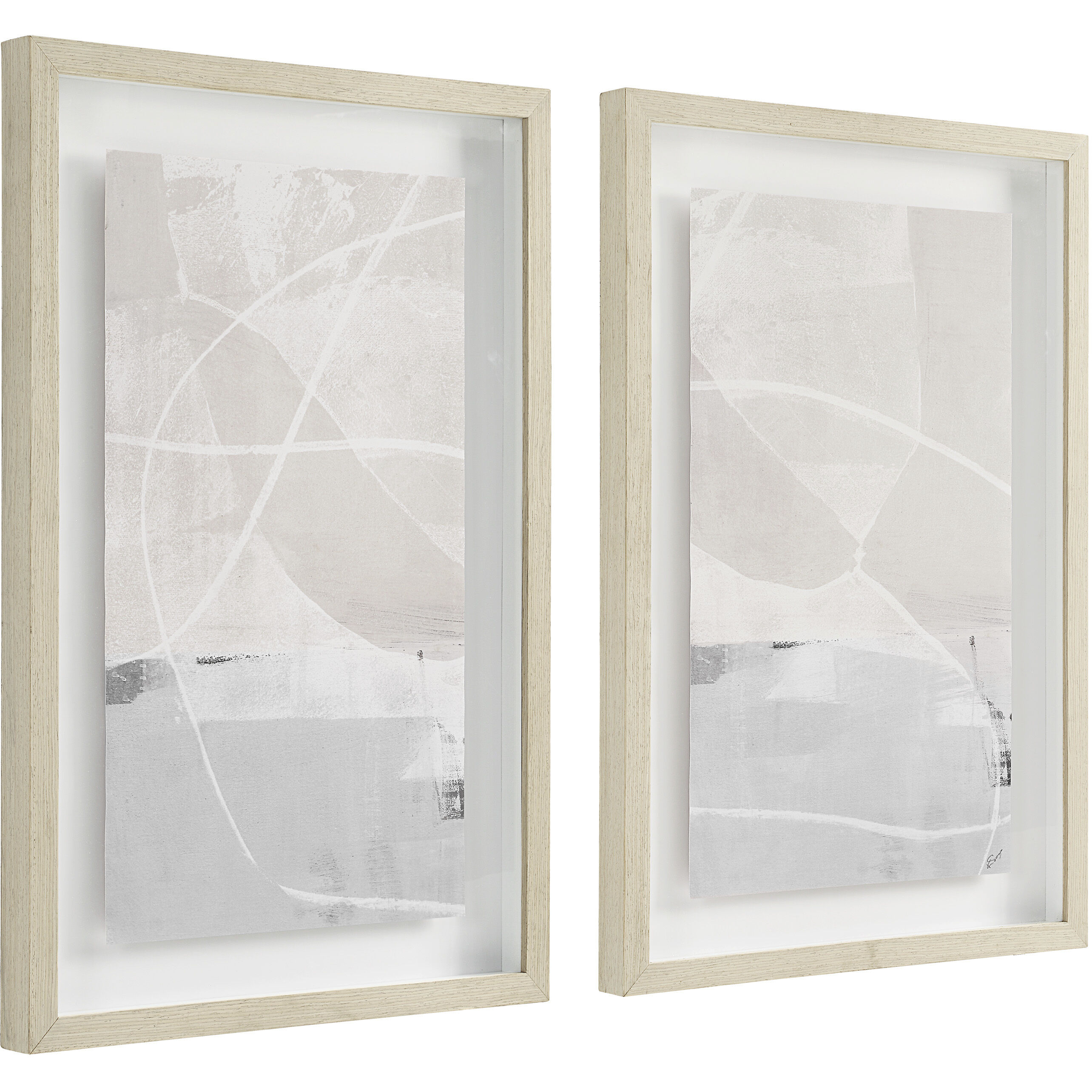 Rovereto Beige and White and Grey Wall Decor, Set of 2
