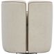 Vega Ecru and Truffle Brown Swivel Chair