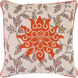 Starburst 18 inch Rust, Ink, Beige, Camel Pillow Kit