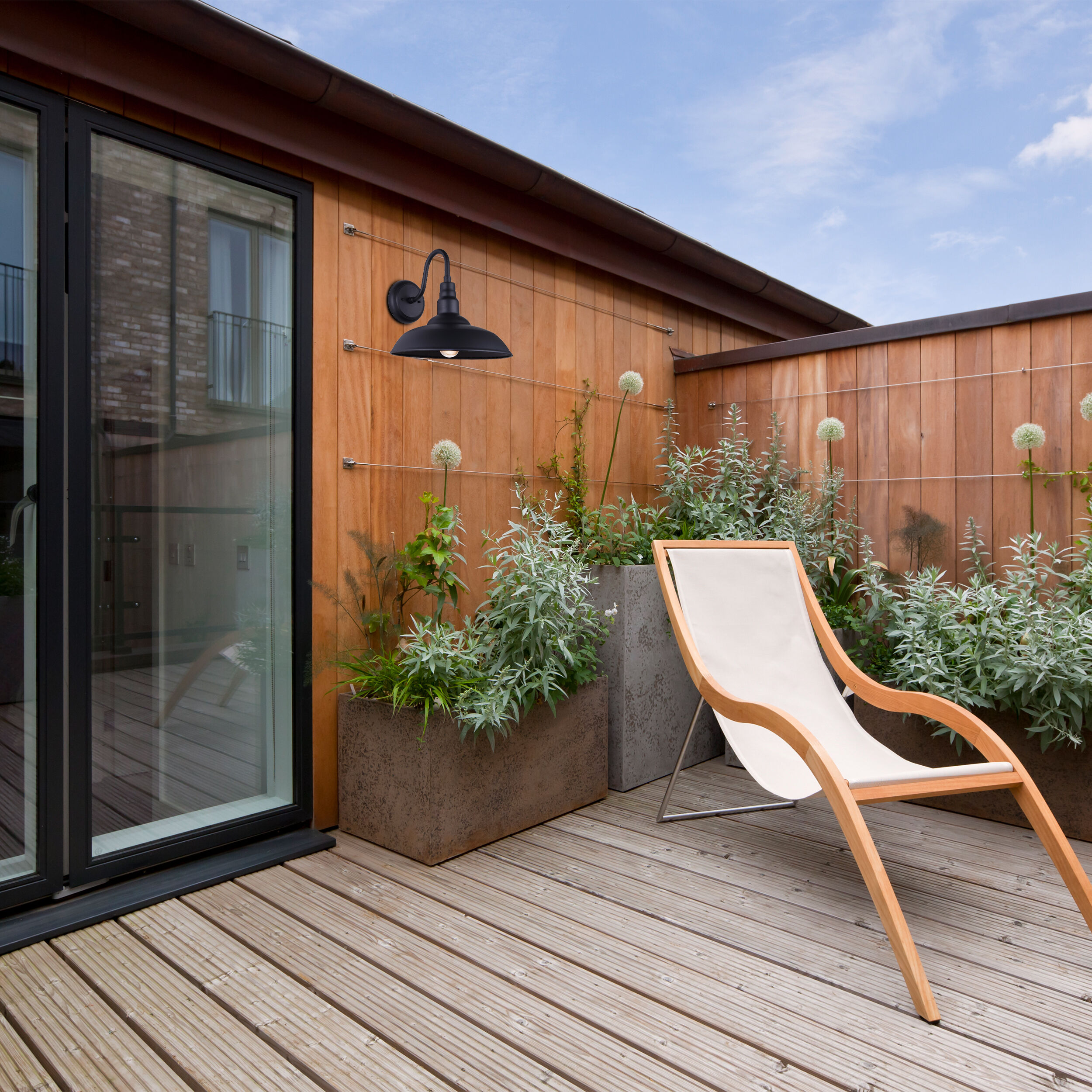 Valec 1 Light 13 inch Sand Black Outdoor Wall Lantern