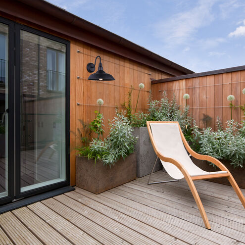 Valec 1 Light 13 inch Sand Black Outdoor Wall Lantern