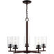 Oslo 5 Light 24 inch Bronze Chandelier Ceiling Light