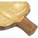 Anita 15.7 X 10.2 inch Brown/Gold Decorative Plate