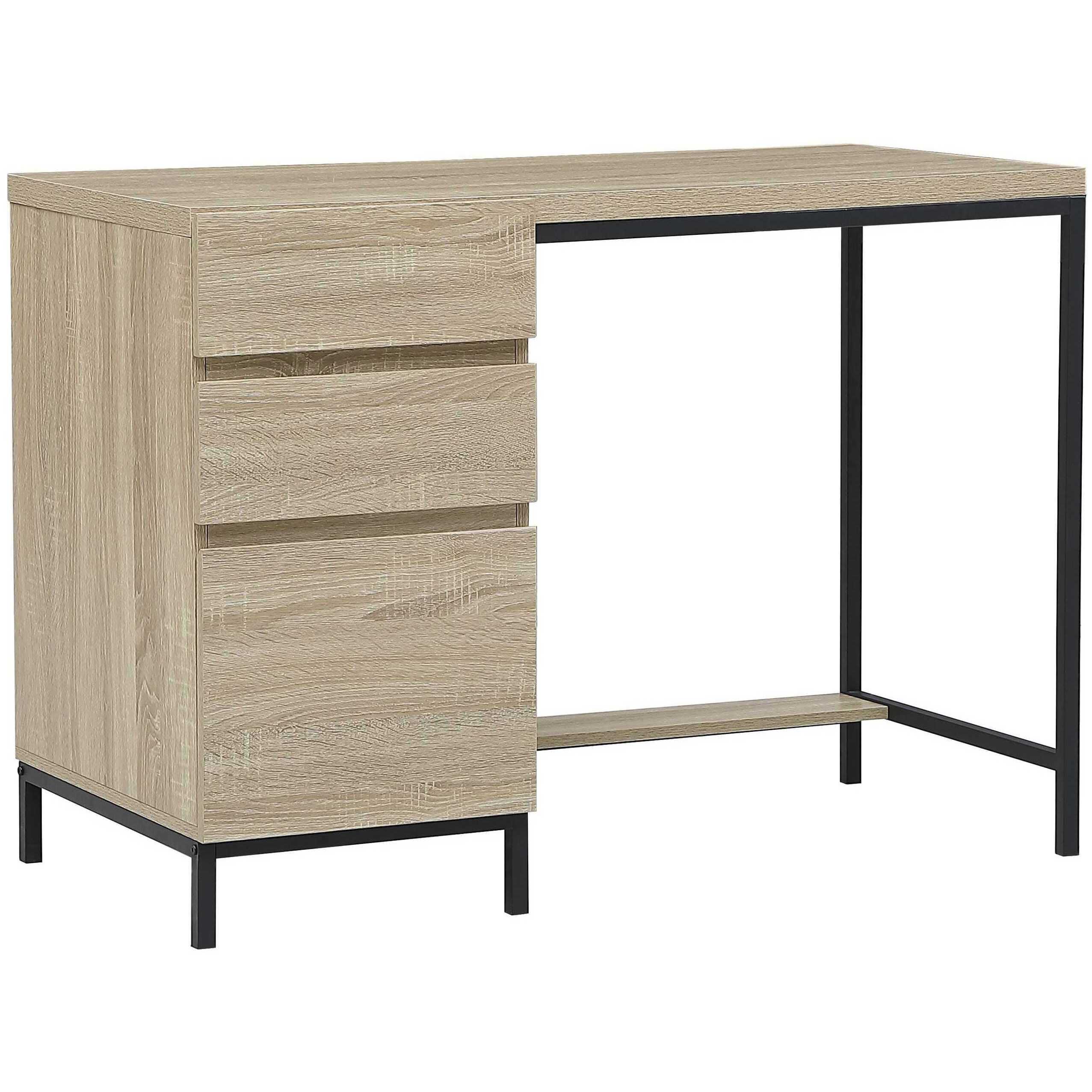 Emerson 42 inch Mango Wood and Black Desk