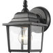 Waterdown 1 Light 8.38 inch Black Outdoor Wall Light