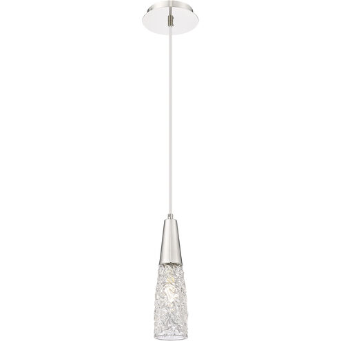 Amherst Brook 1 Light 3.15 inch Polished Nickel Mini Pendant Ceiling Light
