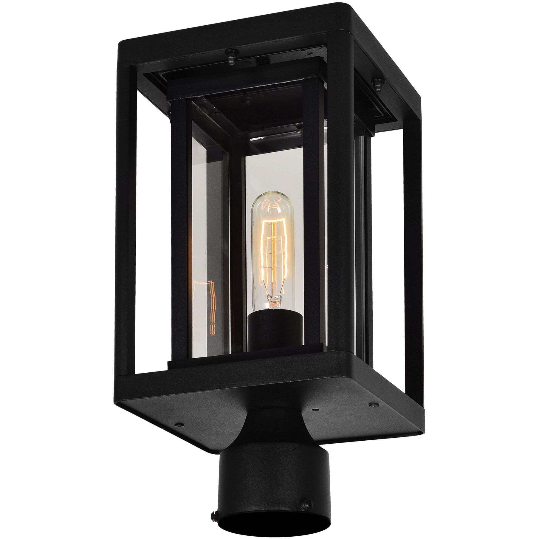 Mulvane 1 Light 14.3 inch Black Outdoor Lantern Head
