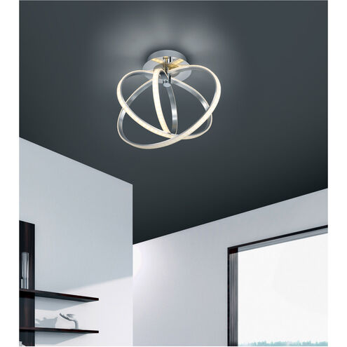 Corland 1 Light 19 inch Chrome Flush Mount Ceiling Light