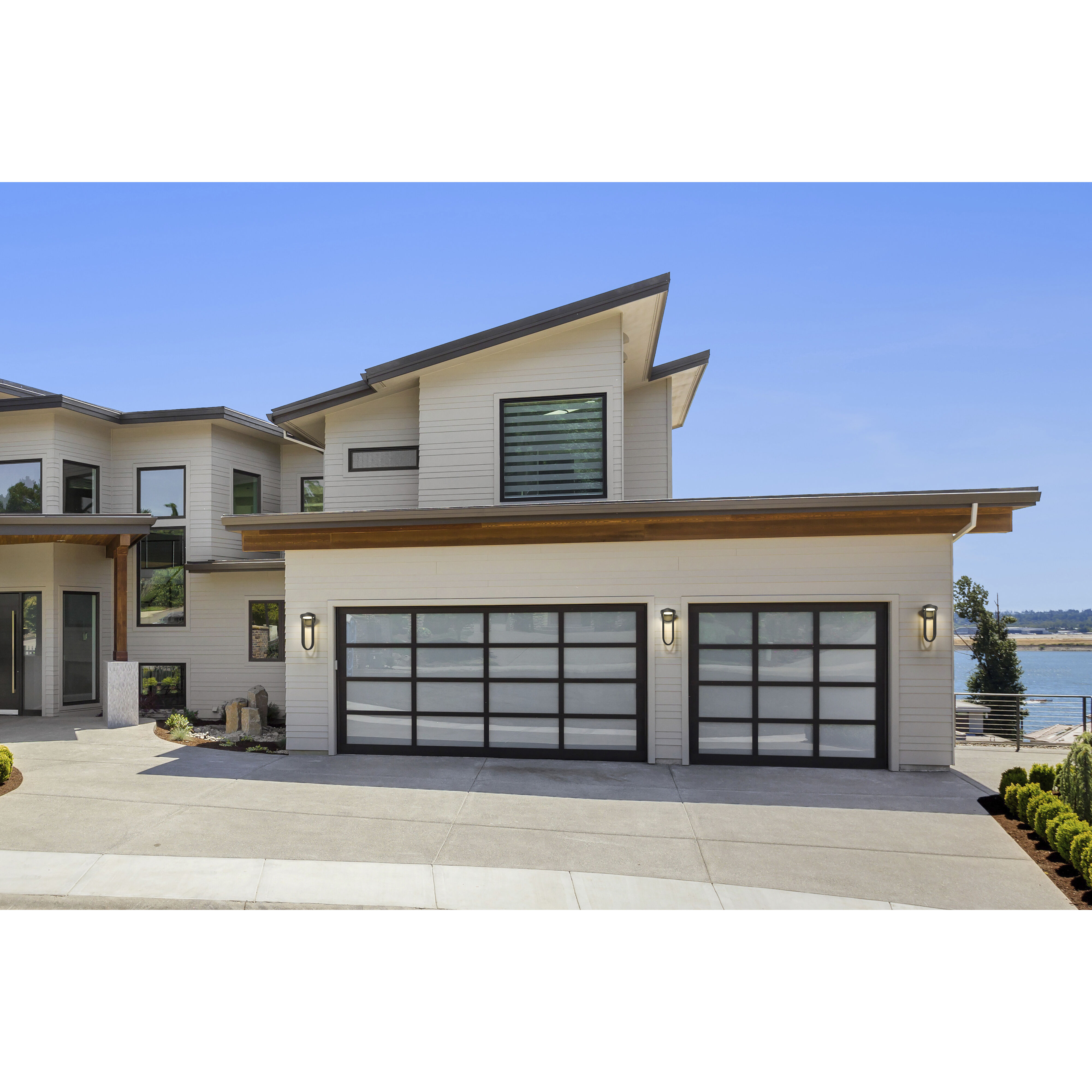 Leland LED 18 inch Sand Black Outdoor Wall Light