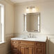 C&M by Chapman & Myers Ashford 2 Light 13.5 inch Polished Nickel Bath Vanity Wall Light
