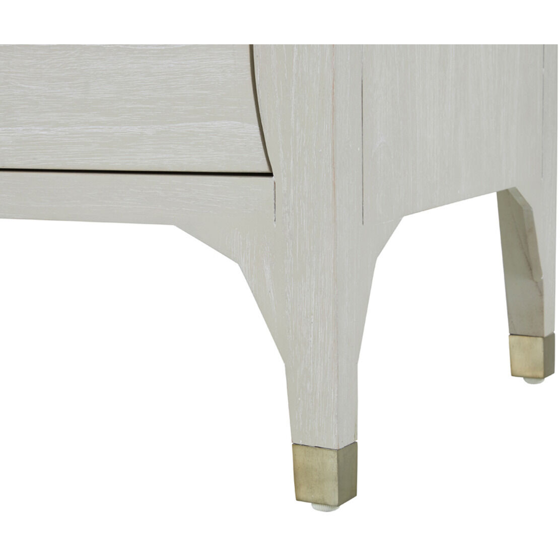 Sherman Cerused White / Stainless Gold Chest