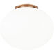 Mayu Wall Sconce Wall Light in Aged Gold Brass and Opal Glass