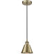 Smithfield 1 Light 6.5 inch Antique Brass Mini Pendant Ceiling Light