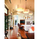Exos 3 Light 28 inch Mahogany Pendant Ceiling Light in Natural Anna Inner with Natural Anna Outer, Incandescent, Large,Standard Pipe