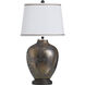 Valley 31.5 inch 100 watt Valley Bronze and White Table Lamp Portable Light