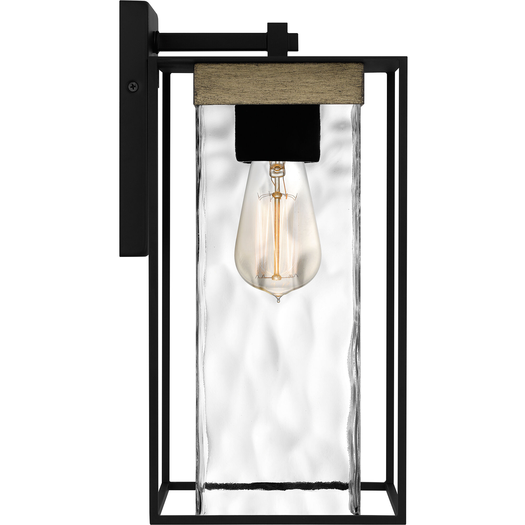 Longwood 1 Light 14 inch Matte Black Outdoor Wall Lantern