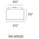 Bloc LED 5.5 inch White Flush Mount Ceiling Light in 3000K