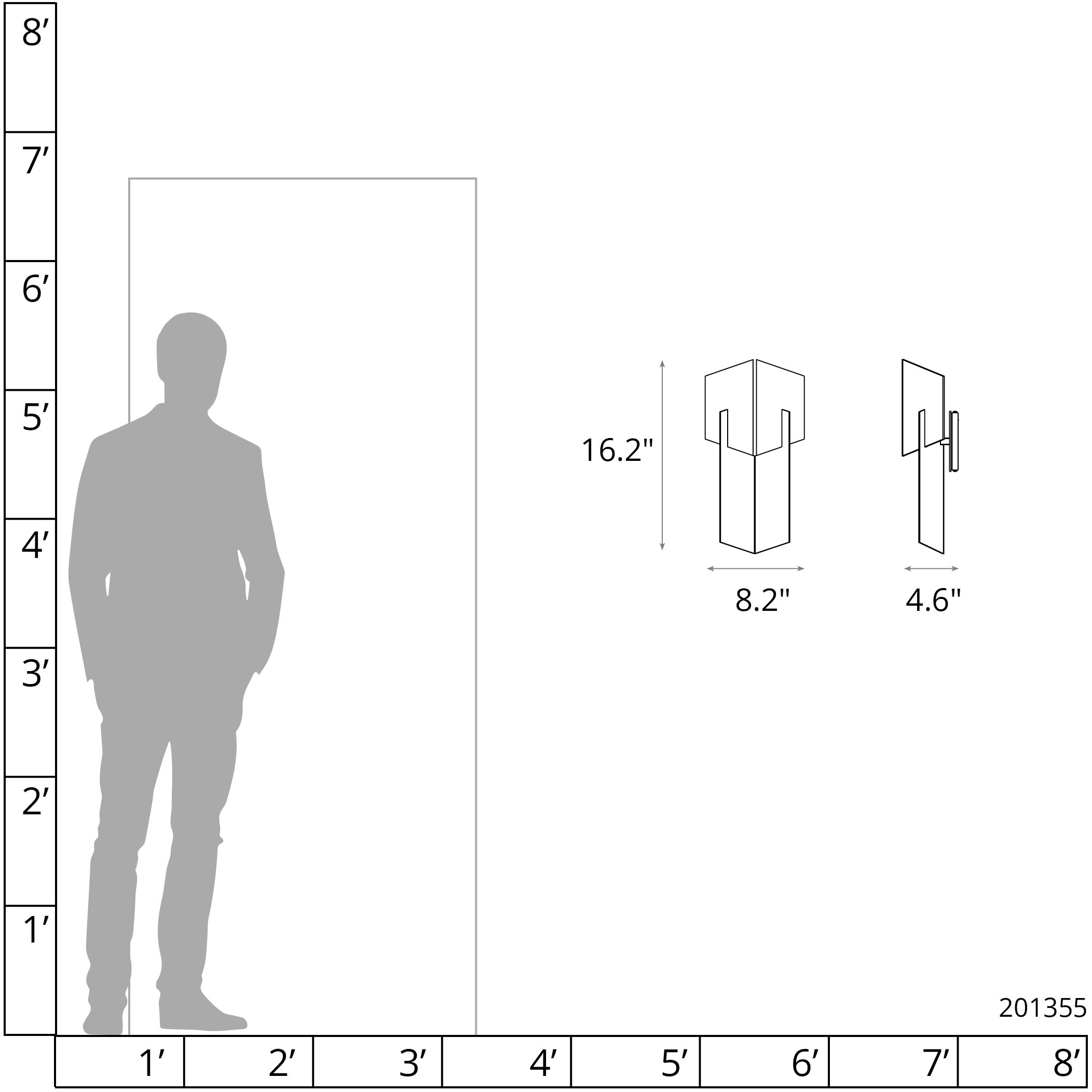 Prisma 1 Light 8.2 inch Soft Gold Bath Sconce Wall Light