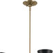 Phix LED 38.75 inch Champagne Bronze with Black Chandelier Ceiling Light