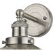 English Pub Vanity Light Wall Light in Brushed Nickel
