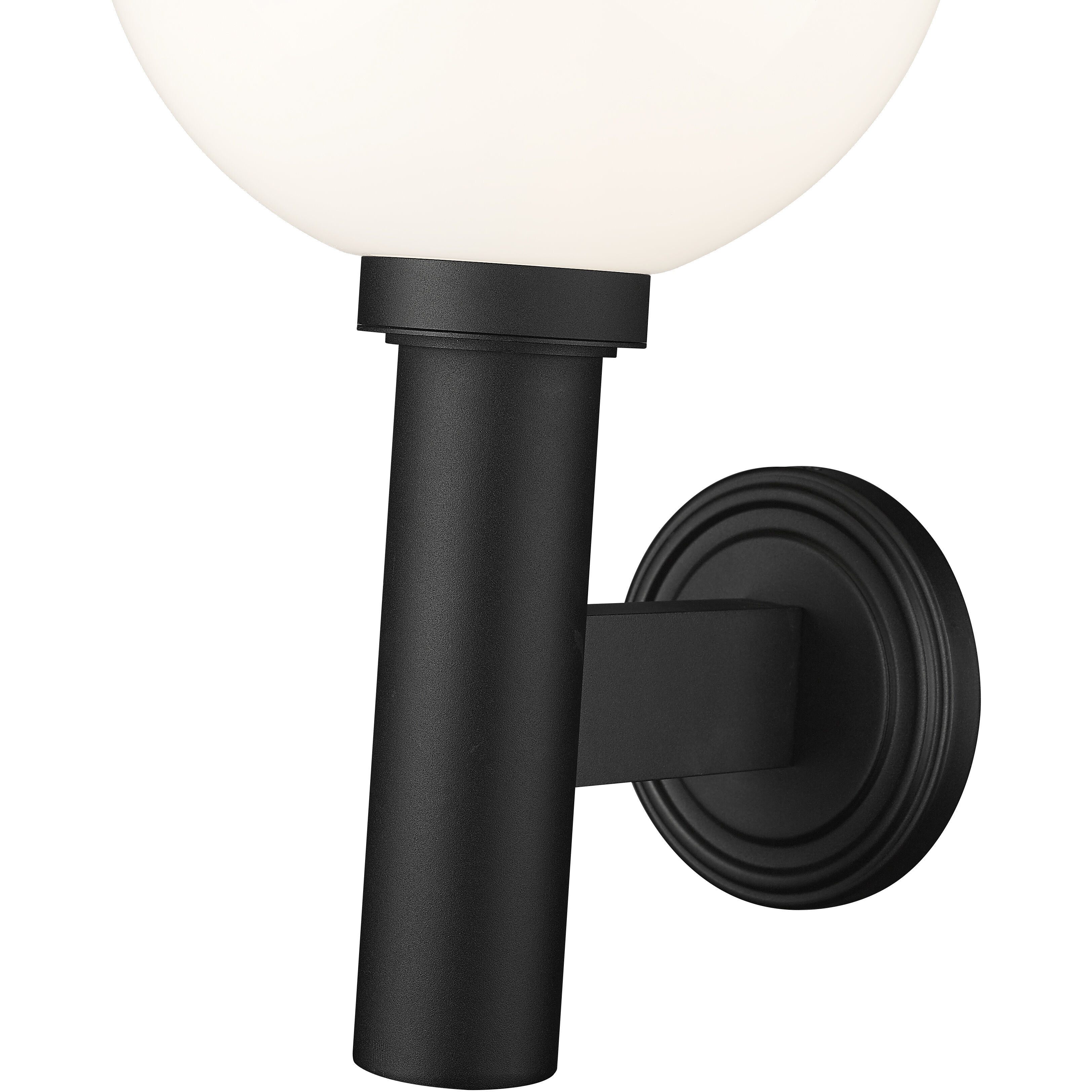 Laurent 1 Light 22.5 inch Black Outdoor Wall Light