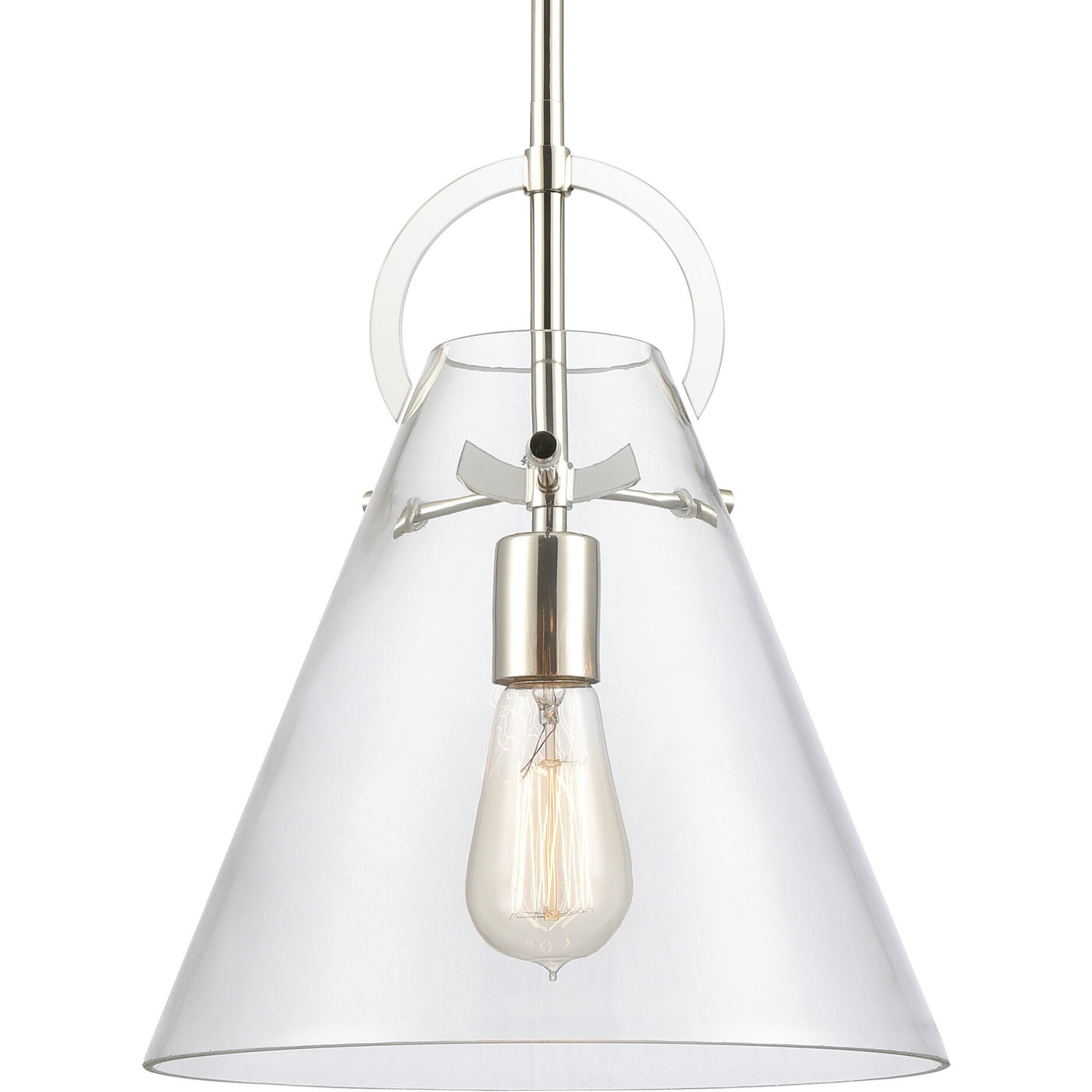 Gabby 1 Light 11 inch Polished Nickel Mini Pendant Ceiling Light