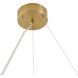 Canada 8 Light 31.5 inch Brass and Matte White Chandelier Ceiling Light