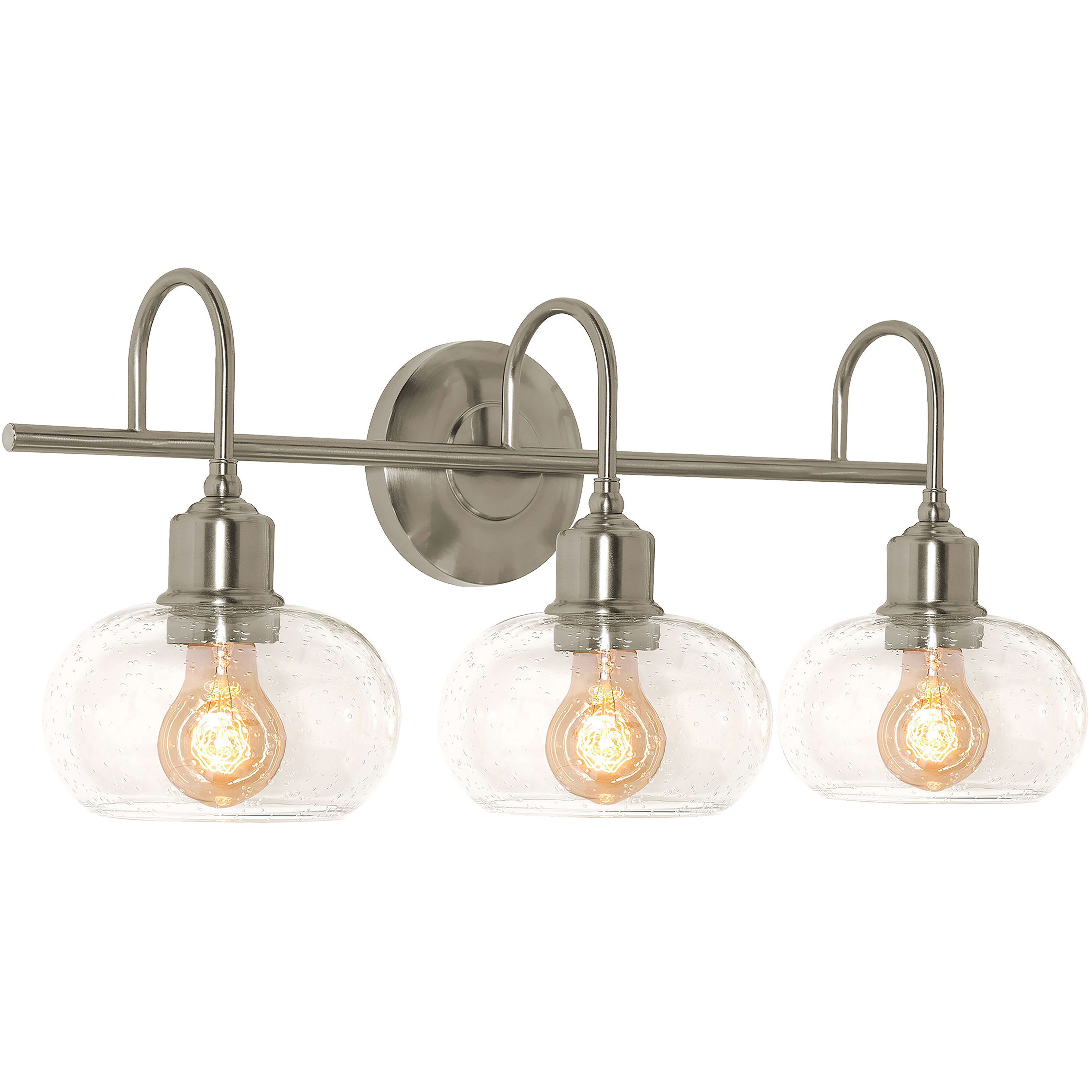 Laney 3 Light 8.1 inch Satin Nickel Vanity Light Wall Light
