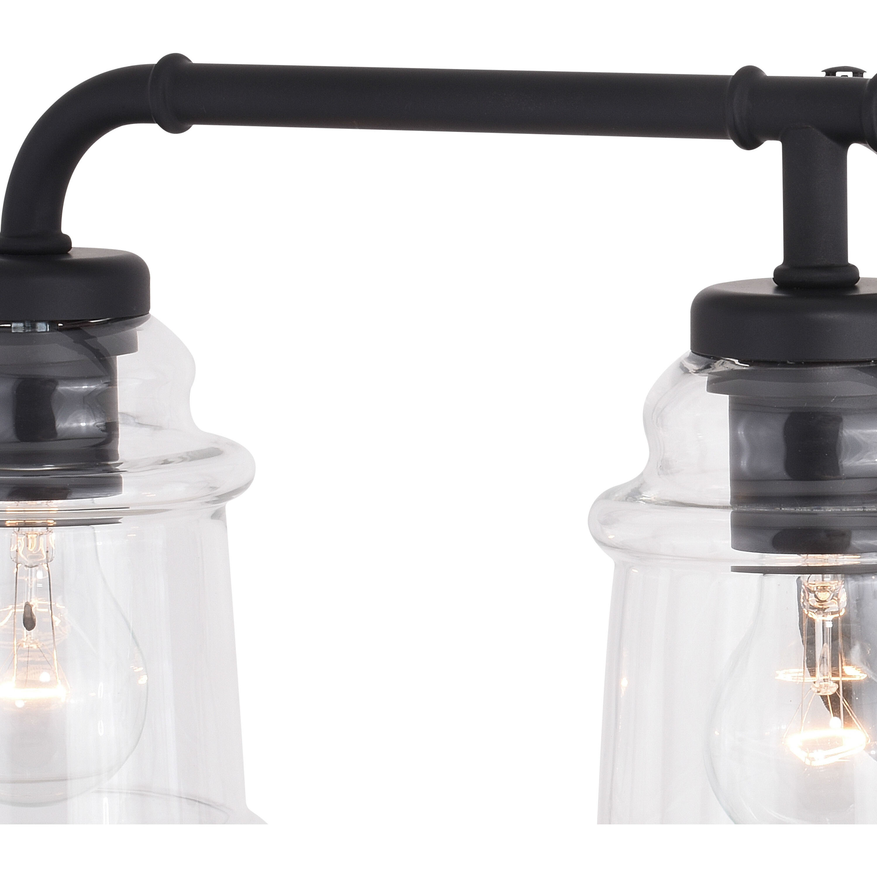 Toledo LED 22 inch Matte Black Bathroom Light Wall Light