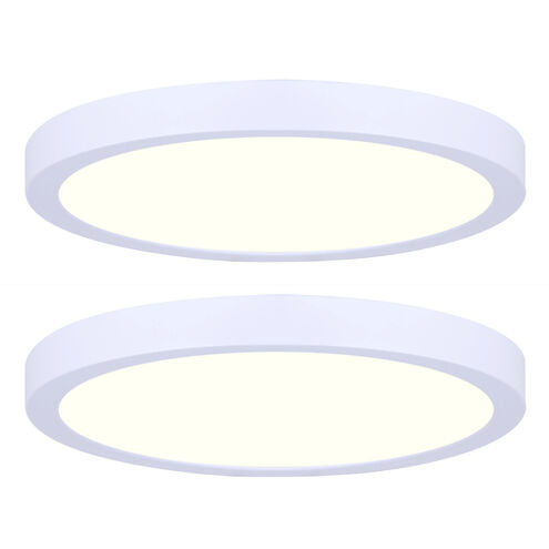 Low Profile LED 15 inch White Disk Light