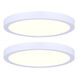Low Profile LED 15 inch White Disk Light