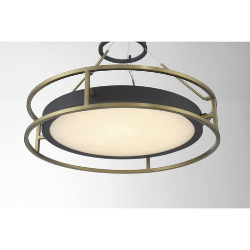 Levitation LED 19 inch Soft Brass And Sand Coal Pendant Ceiling Light