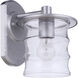 Canon Outdoor Wall Mount in Satin Aluminum, Small