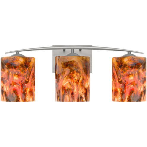 Lava 3 Light 23 inch Satin Nickel Vanity Light Wall Light