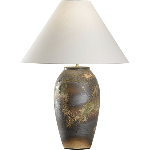 Chaiaki 21 inch 100.00 watt Brown and Green Table Lamp Portable Light