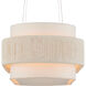 Monreale 5 Light 39.5 inch White/Sugar White Oval Chandelier Ceiling Light