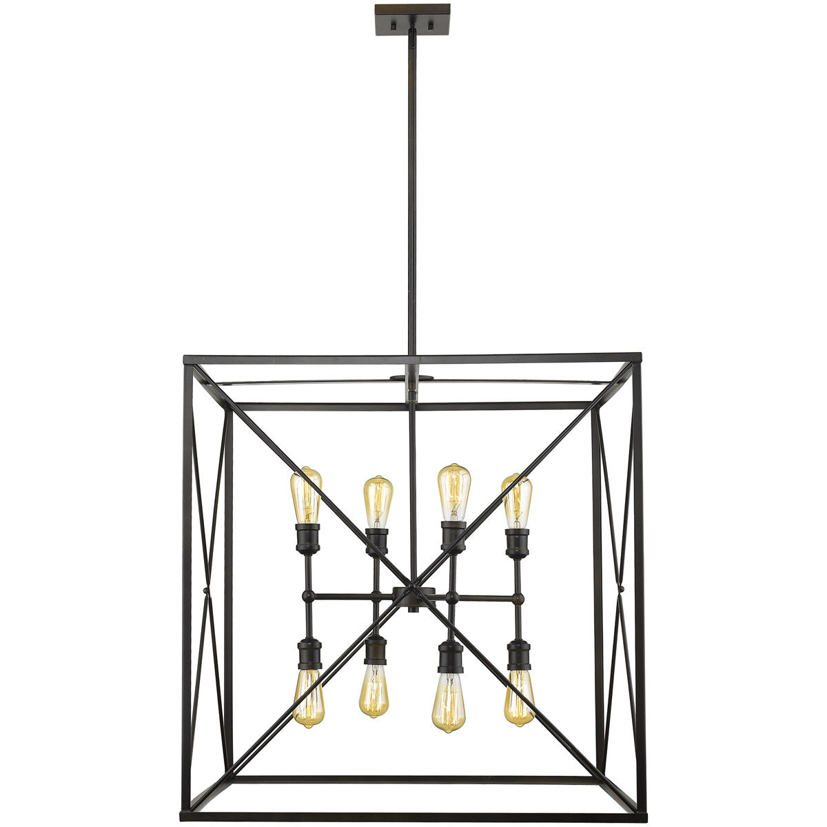 Brooklyn 8 Light 30 inch Oil-Rubbed Bronze Pendant Ceiling Light